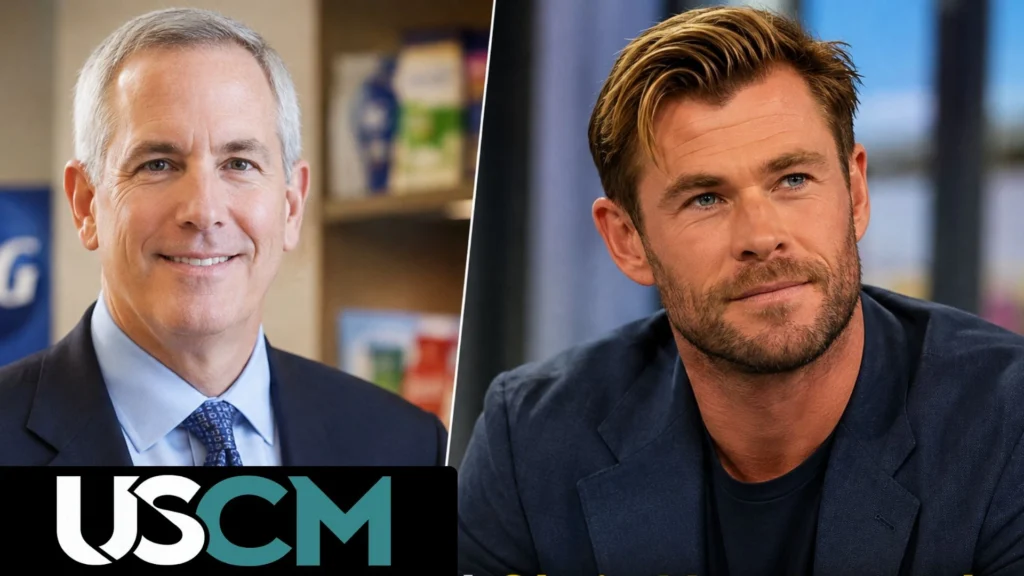 Jon Moeller and Chris Hemsworth