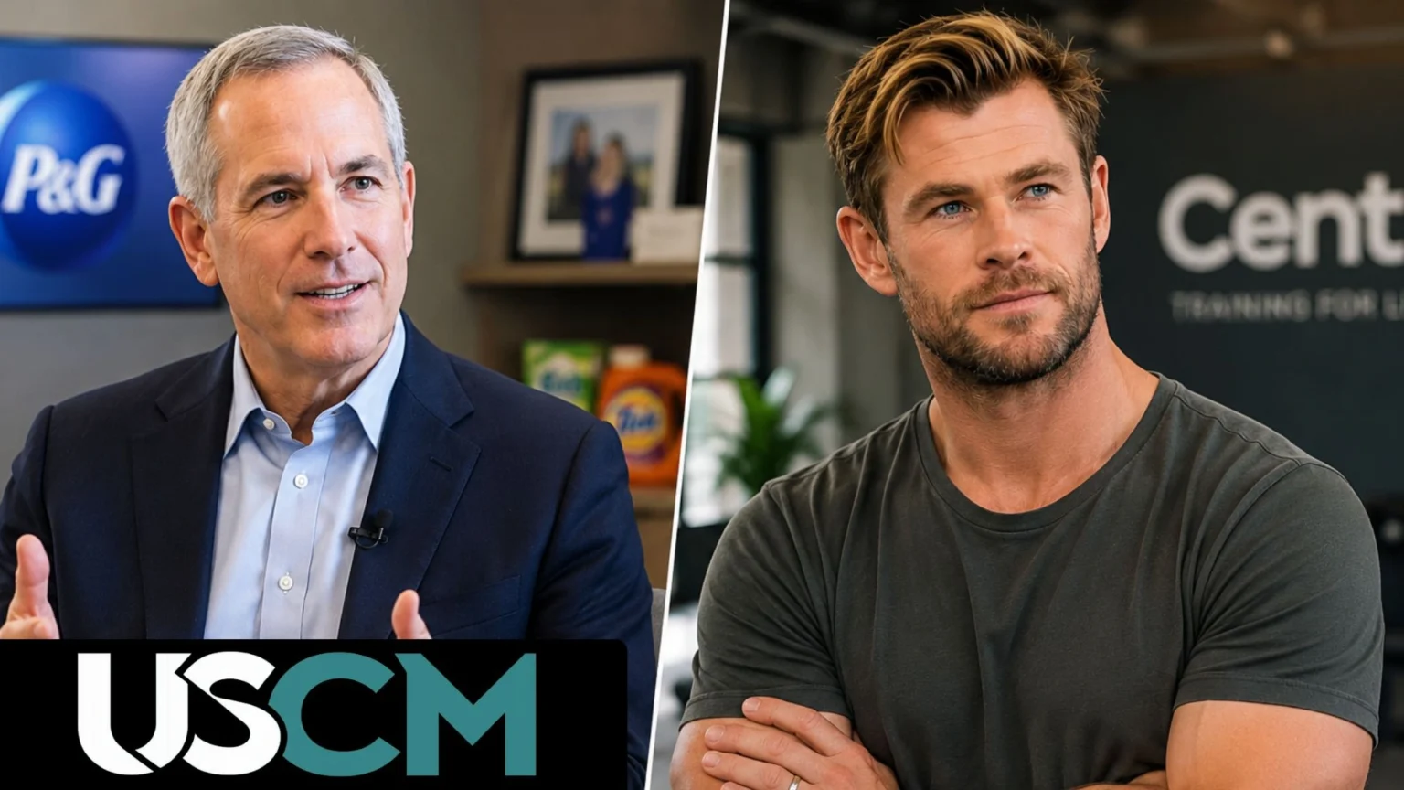 Jon Moeller and Chris Hemsworth